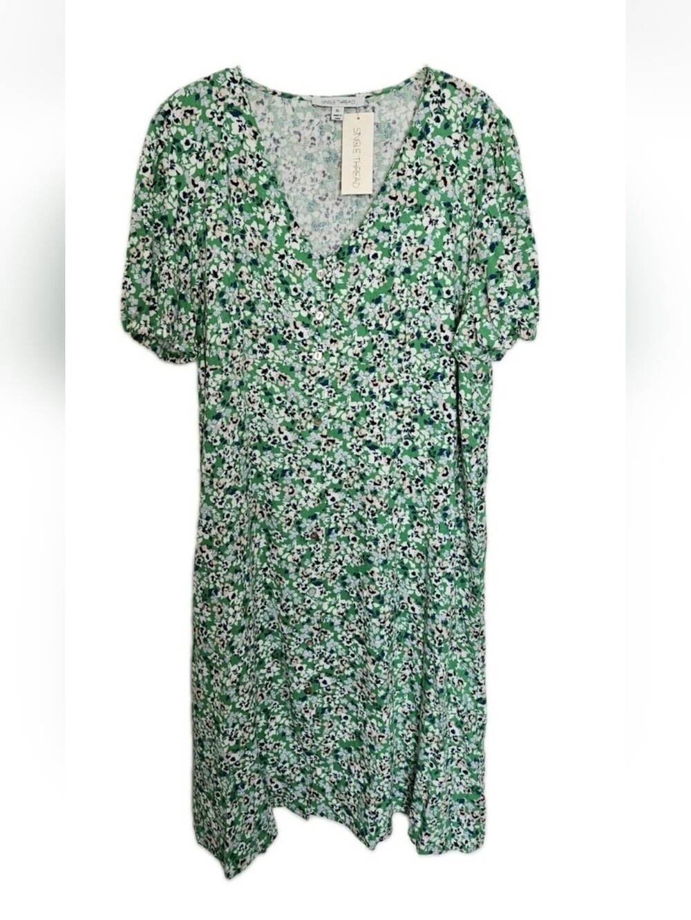 Single Thread Floral Midi Dress Size XL New With Tags